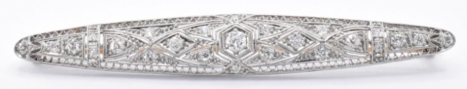 ART DECO PLATINUM & DIAMOND BROOCH