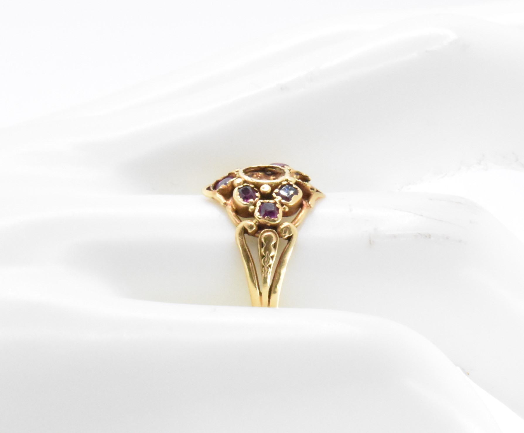 GEORGE III GOLD & RUBY RING - Image 6 of 8