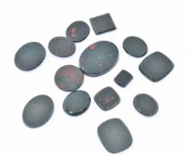 QUANTITY OF LOOSE BLOODSTONE PLAQUES