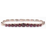 VICTORIAN 9CT GOLD & GARNET BRACELET