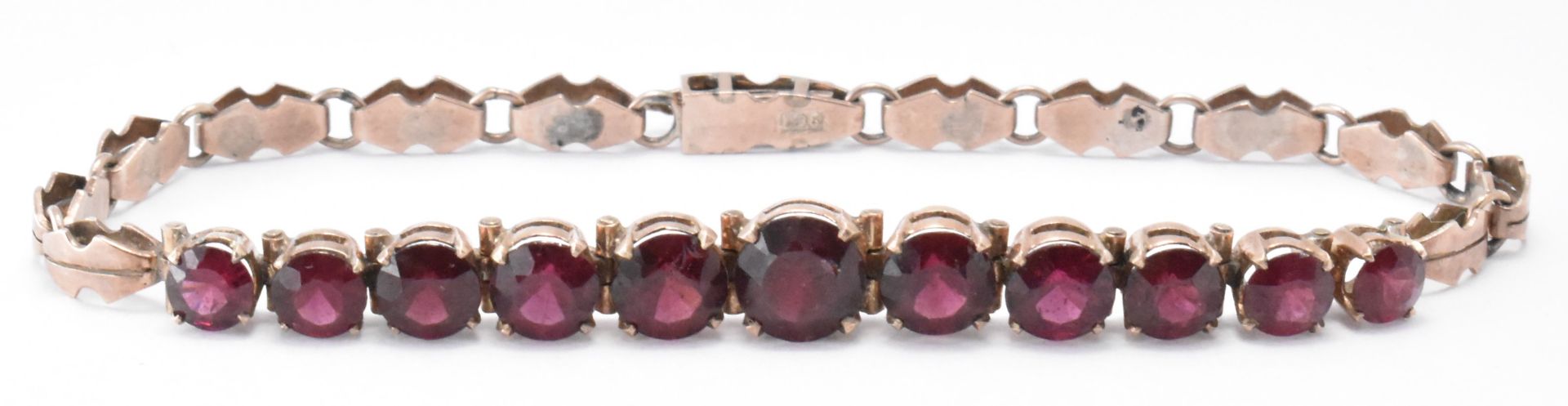 VICTORIAN 9CT GOLD & GARNET BRACELET