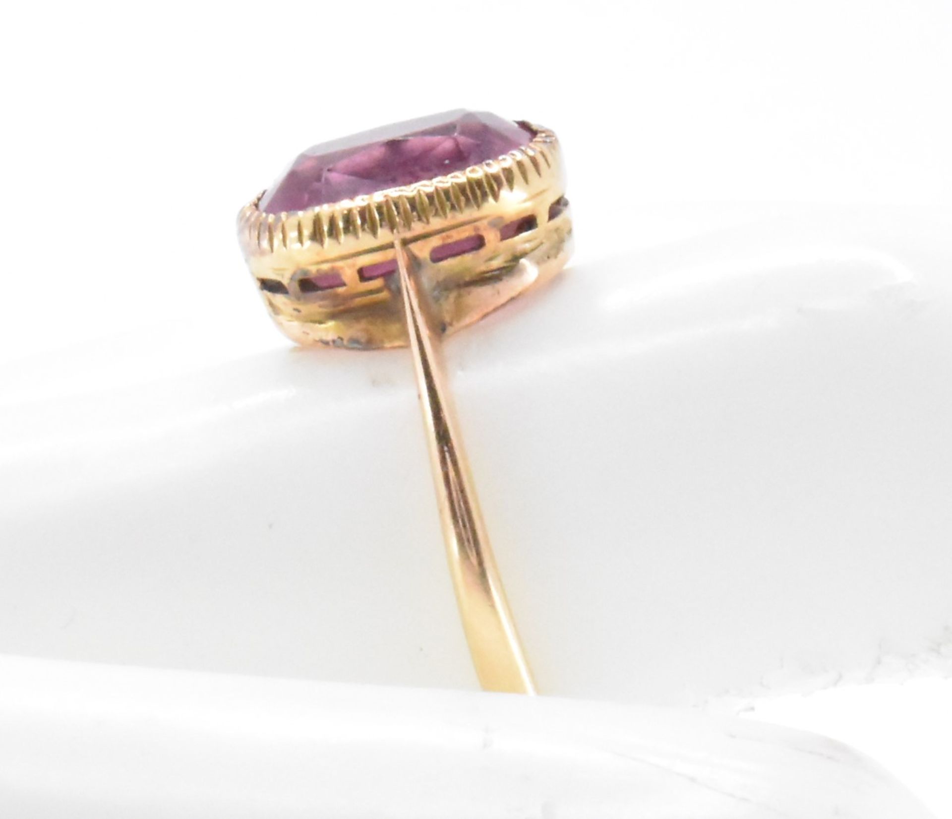 18CT GOLD & PINK TOURMALINE RING - Image 6 of 6