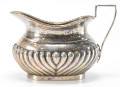 EDWARDIAN JONES & CROMPTON SILVER CREAMER JUG