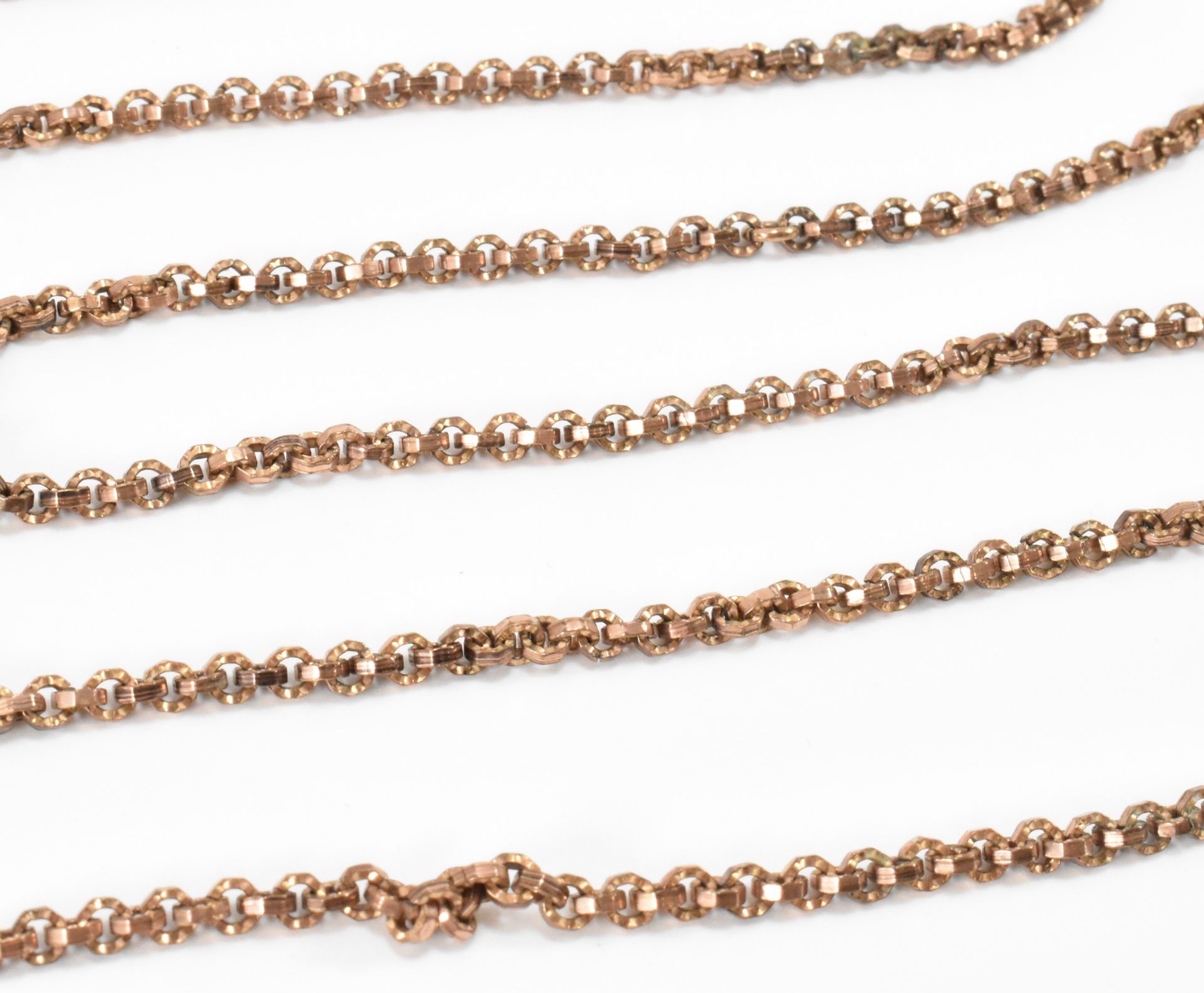 GEORGE III FANCY LINK LONG GUARD CHAIN - Image 5 of 9