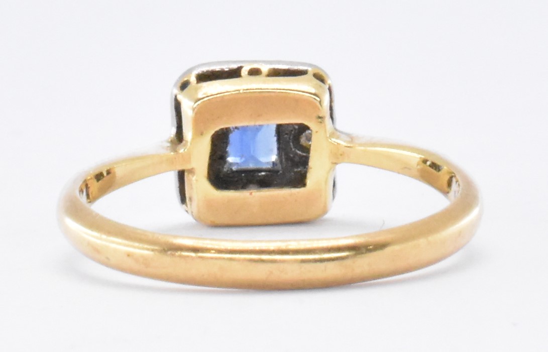 EDWARDIAN SAPPHIRE & DIAMOND RING - Image 3 of 6