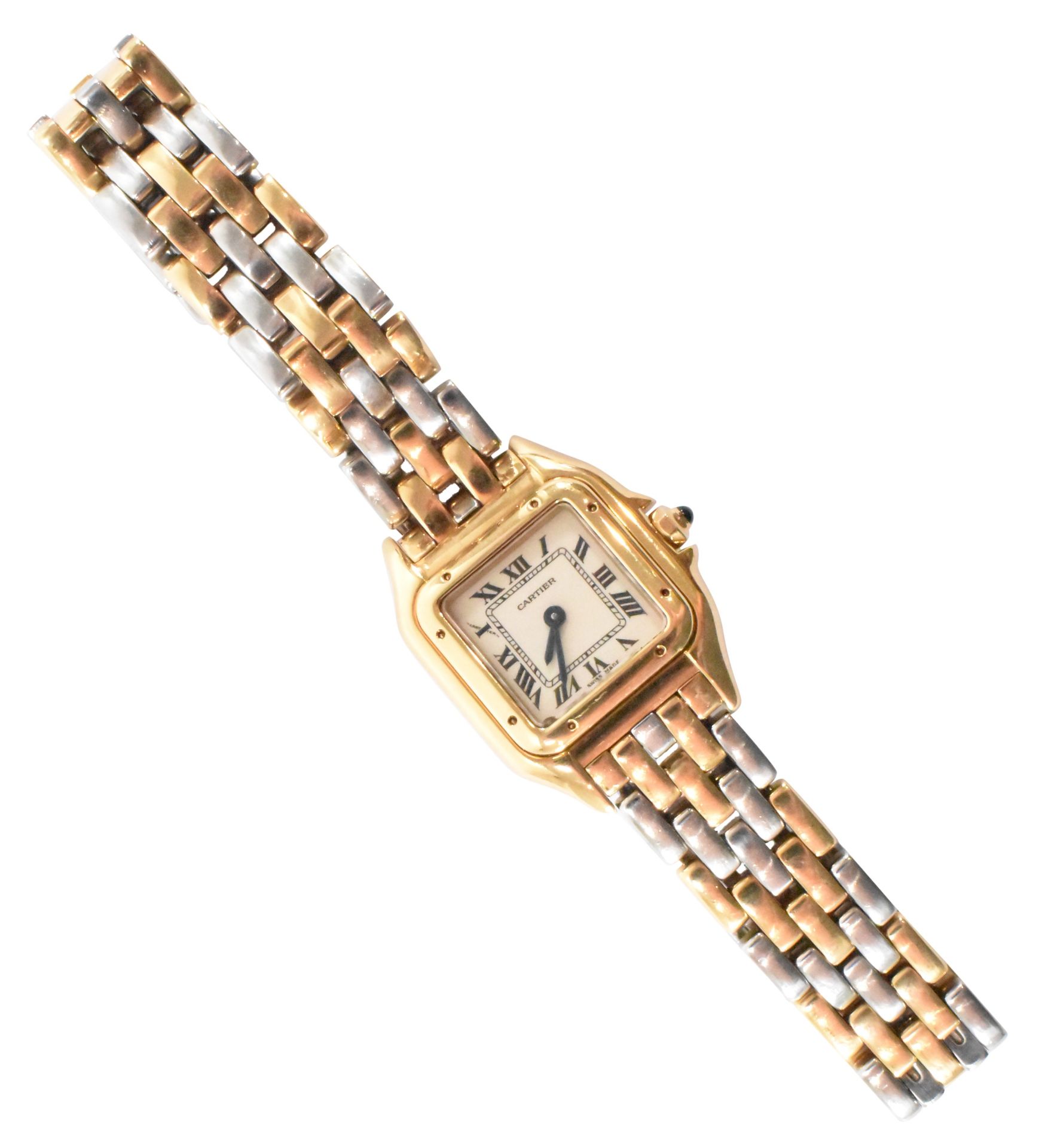 STEEL & GOLD CARTIER PANTHERE WRISTWATCH - Image 2 of 6
