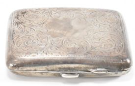 1920'S SILVER HALLMARKED CIGARETTE CASE