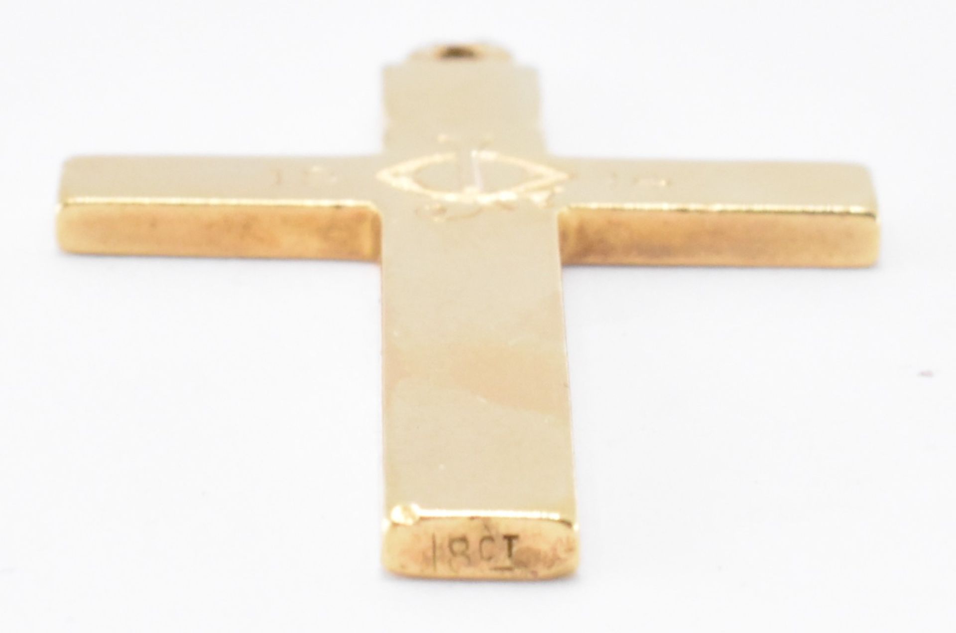 18CT GOLD 1914 CRUCIFIX PENDANT - Image 4 of 5