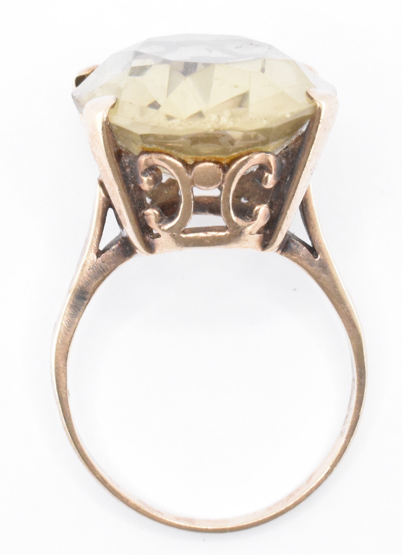 HALLMARKED 9CT GOLD & CITRINE RING - Image 7 of 7