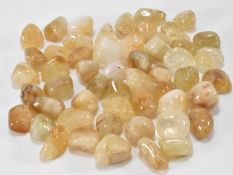 MINERAL SPECIMENS - COLLECTION OF QUARTZ CITRINE TUMEBLESTONES