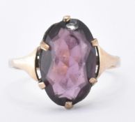 9CT GOLD & AMETHYST RING