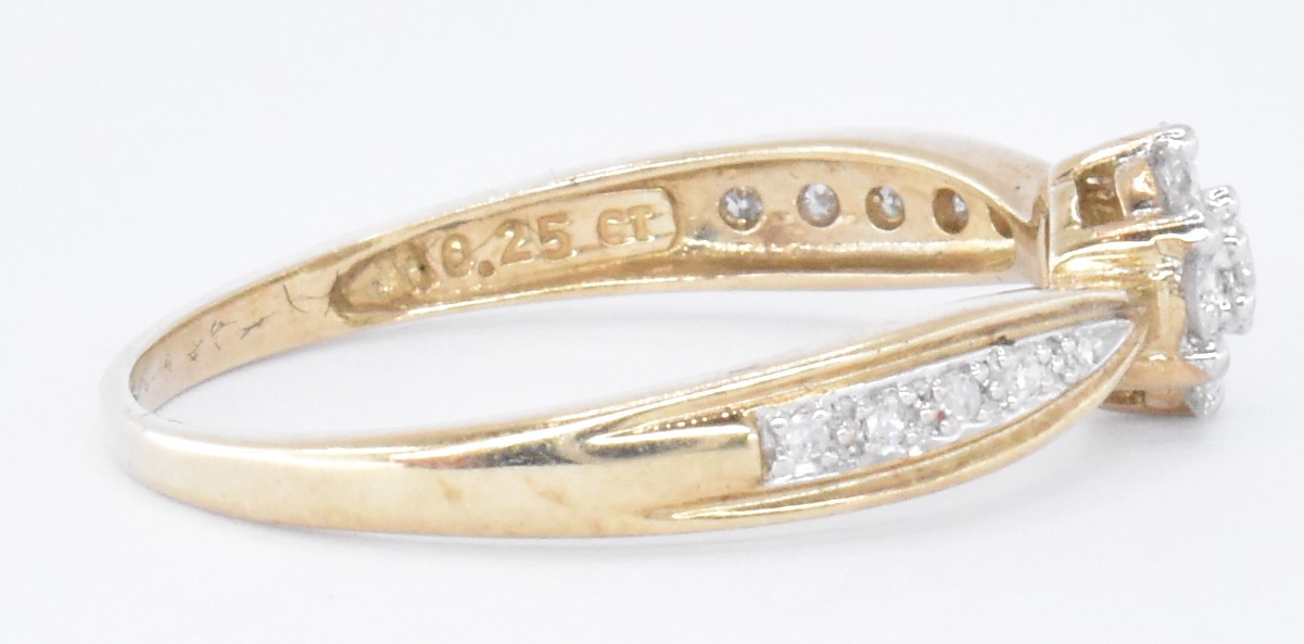 HALLMARKED 9CT GOLD & DIAMOND RING - Image 5 of 7