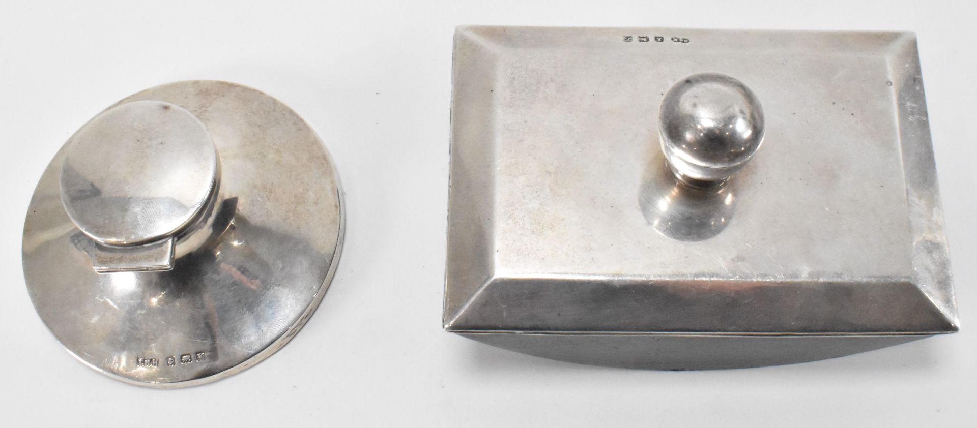 HALLMARKED INK WELL AND BLOTTER - Image 5 of 6