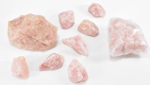 LARGE QUANTITY ROSE QUARTZ