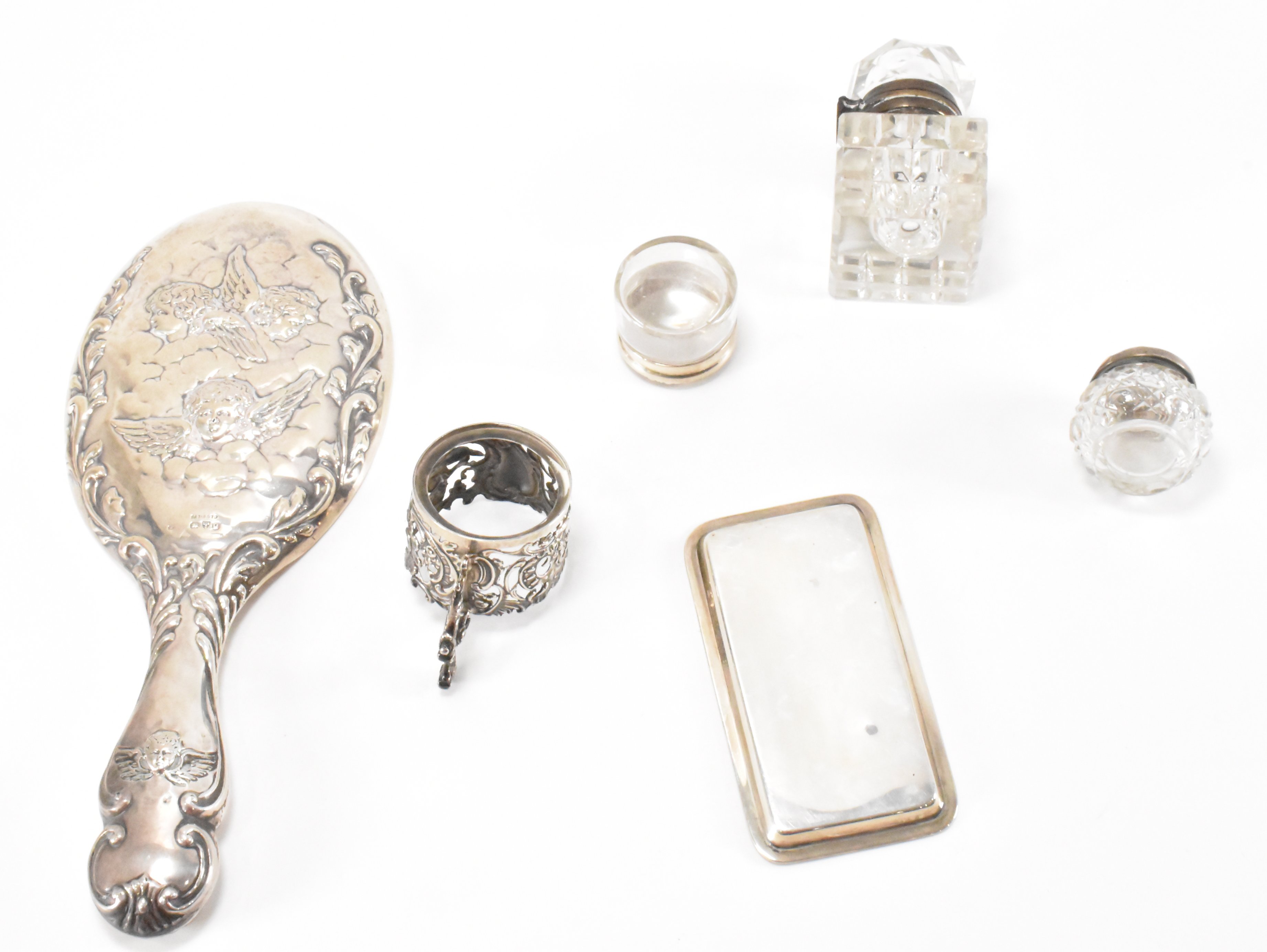 ASSORTMENT OF VICTORIAN & LATER SILVER DRESSING TABLE ITEMS - Image 3 of 6