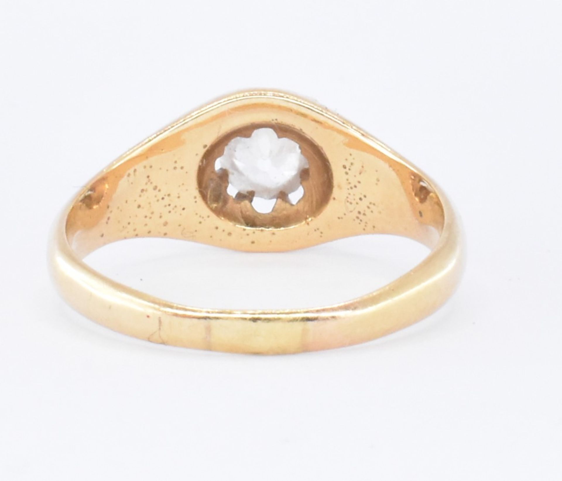 VICTORIAN HALLMARKED 18CT GOLD & DIAMOND SOLITAIRE RING - Image 4 of 6