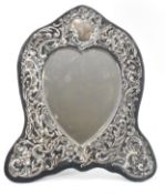 EDWARDIAN HALLMARKED SILVER FRAMED MIRROR