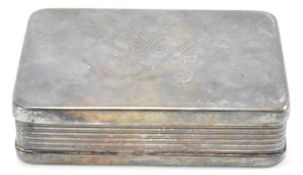 VINTAGE SILVER CARD BOX