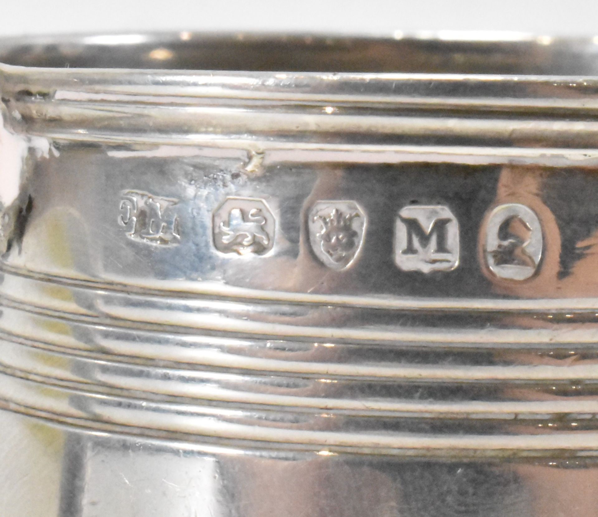 HALLMARKED GEORGE III SILVER CHRISTENING CUP - Image 4 of 7