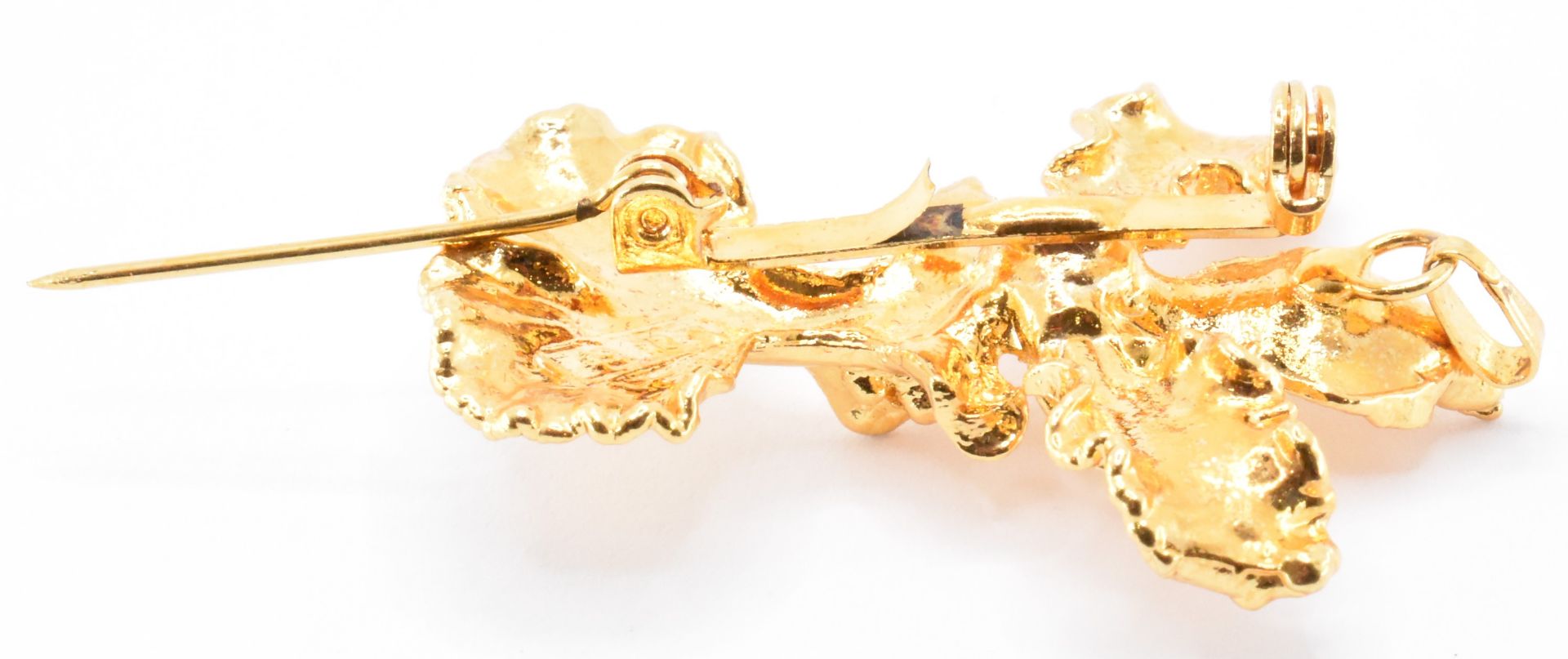 22CT GOLD PRESERVED ORCHID BROOCH - Image 5 of 9