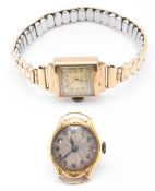 18CT & 9CT GOLD CASED WATCHES