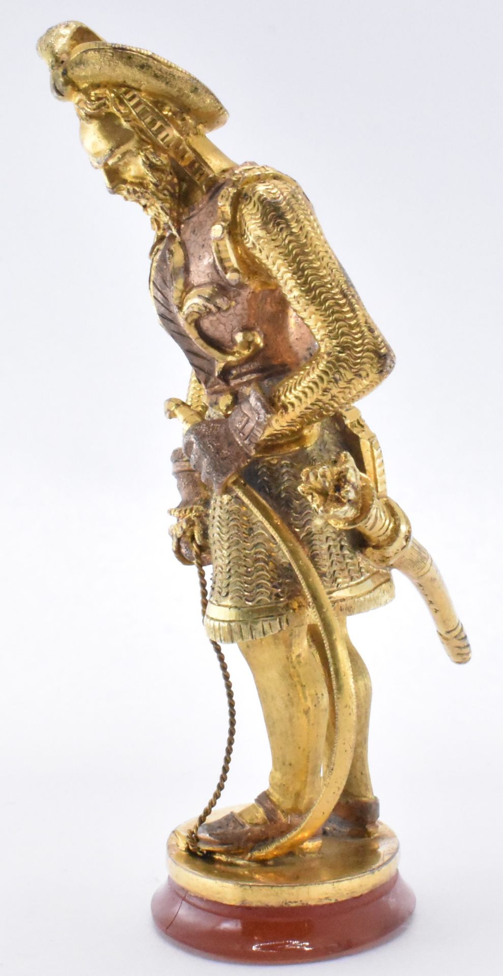 VICTORIAN GILT HAND SEAL IN THE FORM OF AN ARCHER - Image 2 of 5