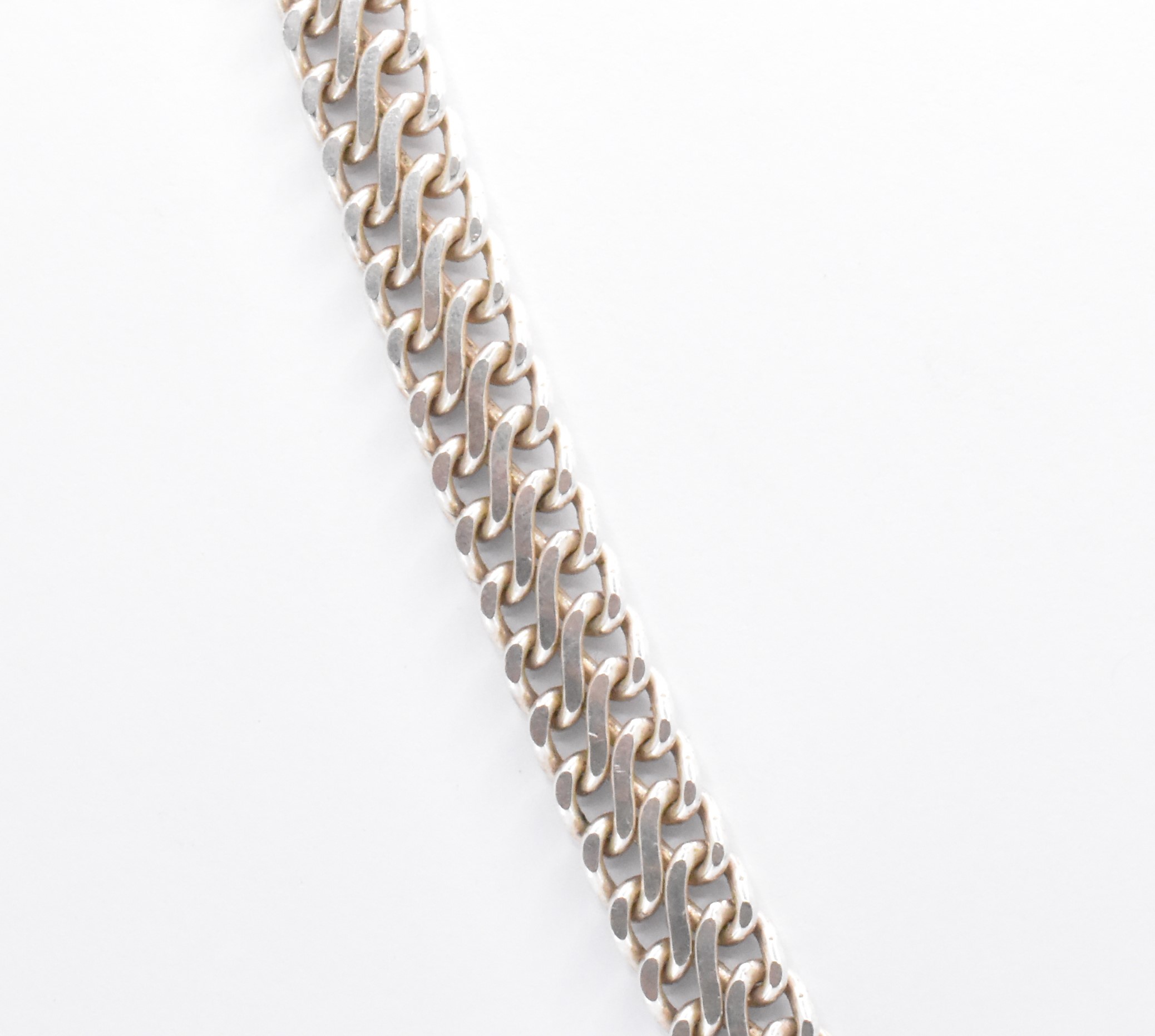 SILVER FANCY LINK NECKLACE CHAIN - Image 4 of 6
