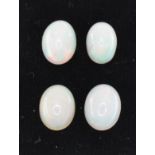 FOUR OVAL OPAL CABOCHONS