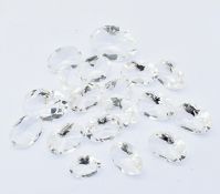 ROCK CRYSTAL QUARTZ FACETED GEMSTONES