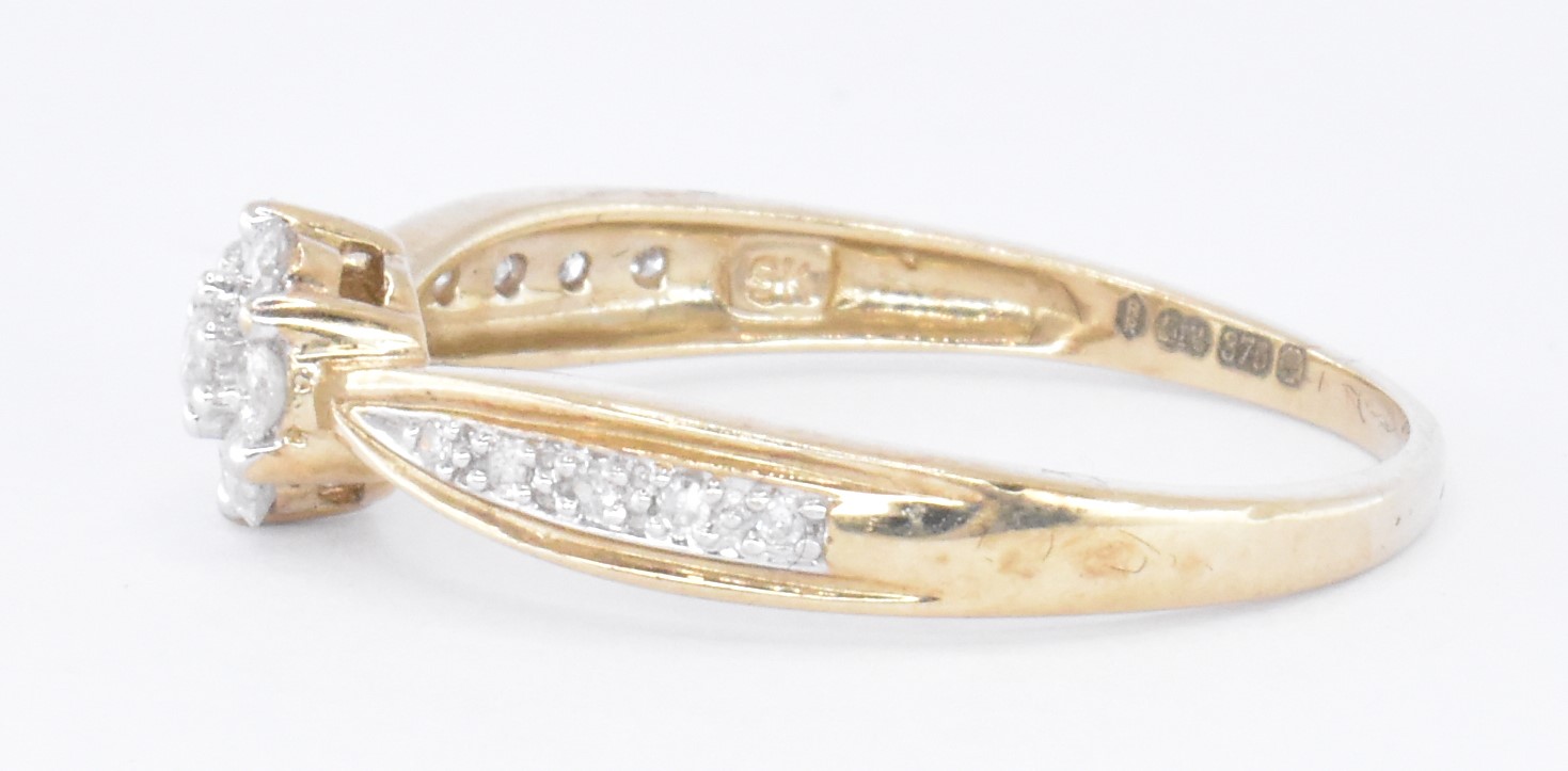 HALLMARKED 9CT GOLD & DIAMOND RING - Image 2 of 7