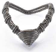 INDIAN SILVER BAJUBAND ARM BRACELET