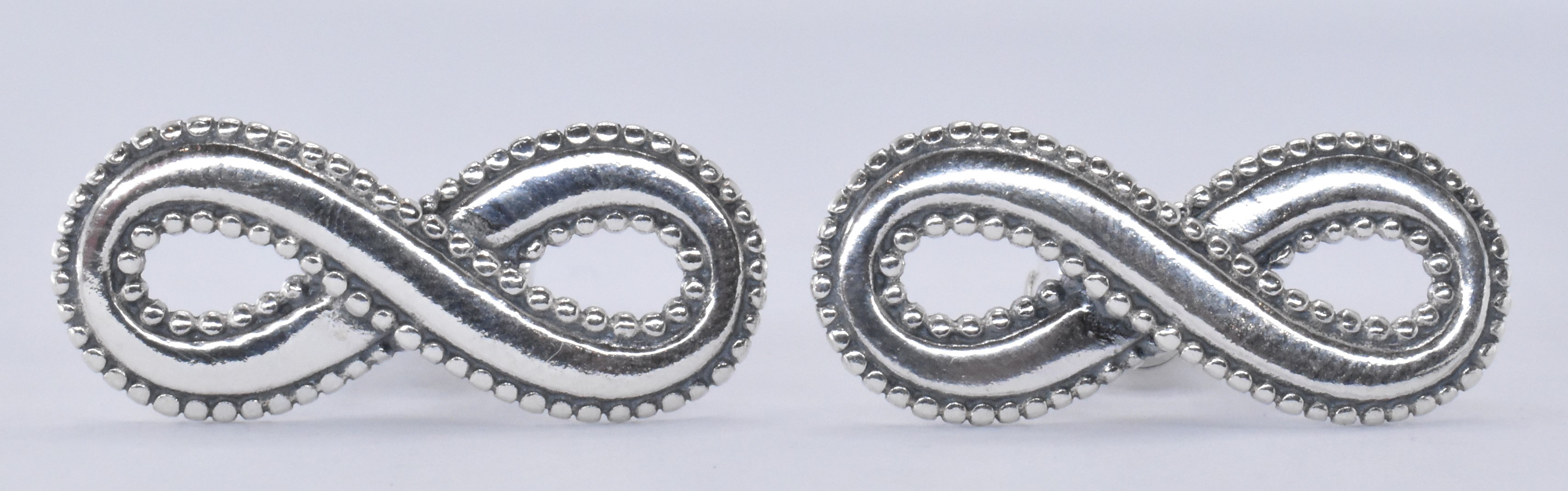 PAIR OF SILVER INFINITY CUFFLINKS