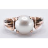 14CT GOLD & PEARL RING