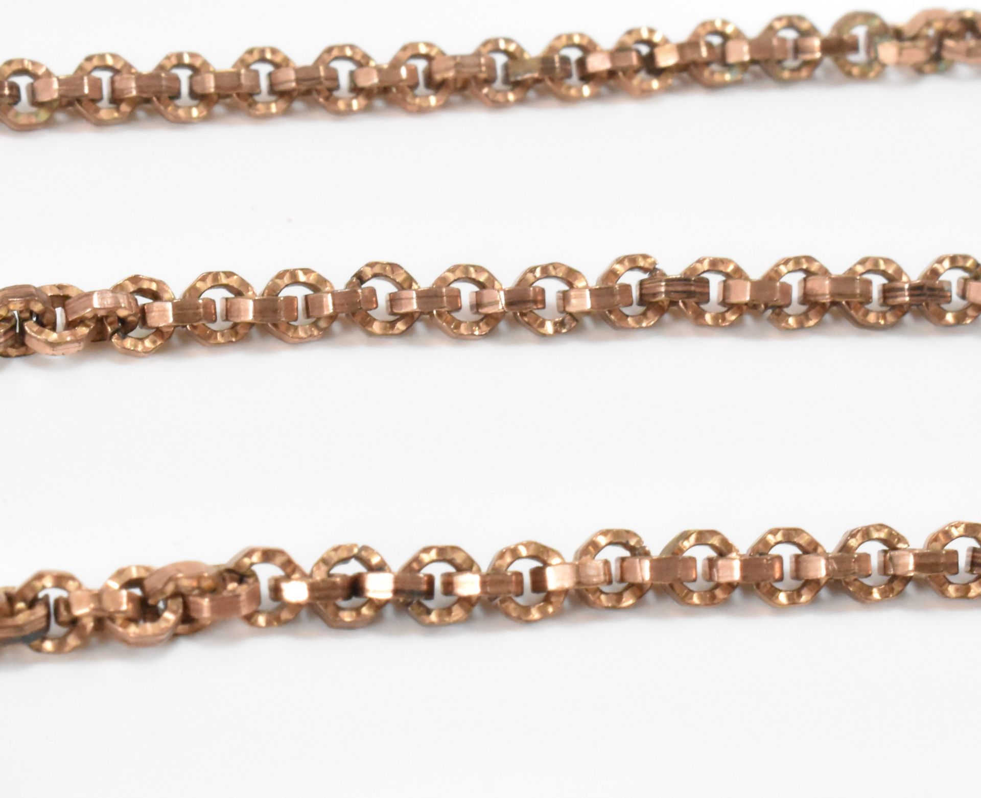 GEORGE III FANCY LINK LONG GUARD CHAIN - Image 6 of 9