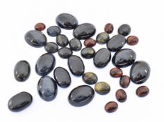 TIGER'S EYE & HAWK'S EYE CABOCHONS