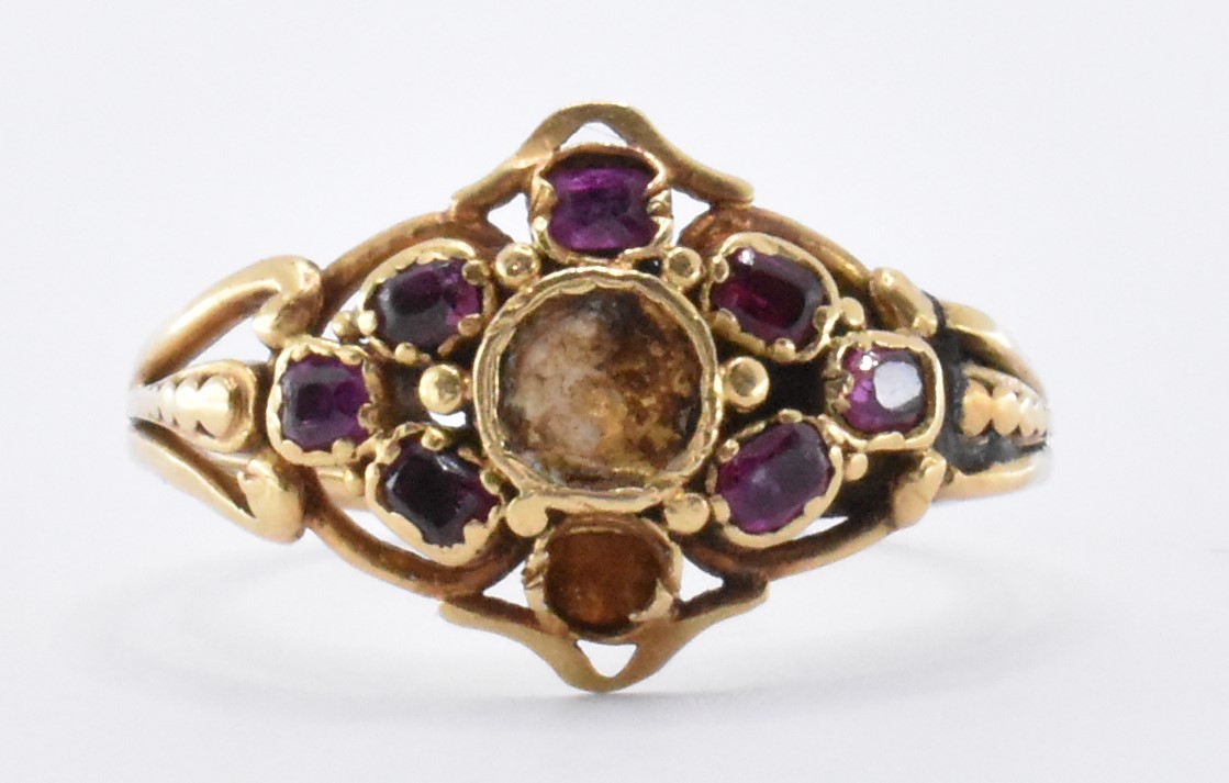 GEORGE III GOLD & RUBY RING - Image 2 of 8