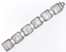 VINTAGE DAVID ANDERSEN SILVER FAIRY TALE BRACELET