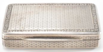 HALLMARKED SILVER TOBACCO BOX