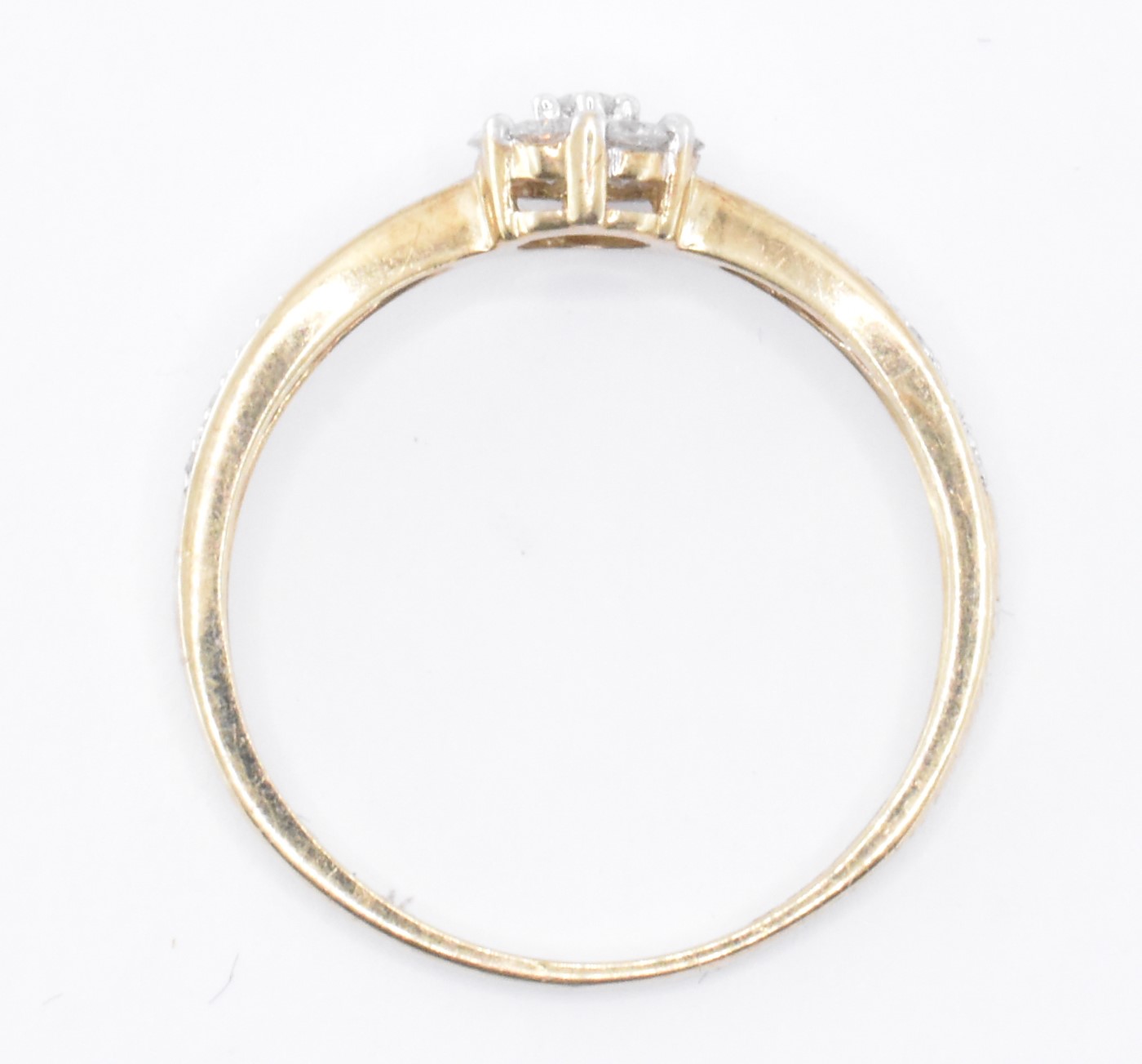 HALLMARKED 9CT GOLD & DIAMOND RING - Image 7 of 7