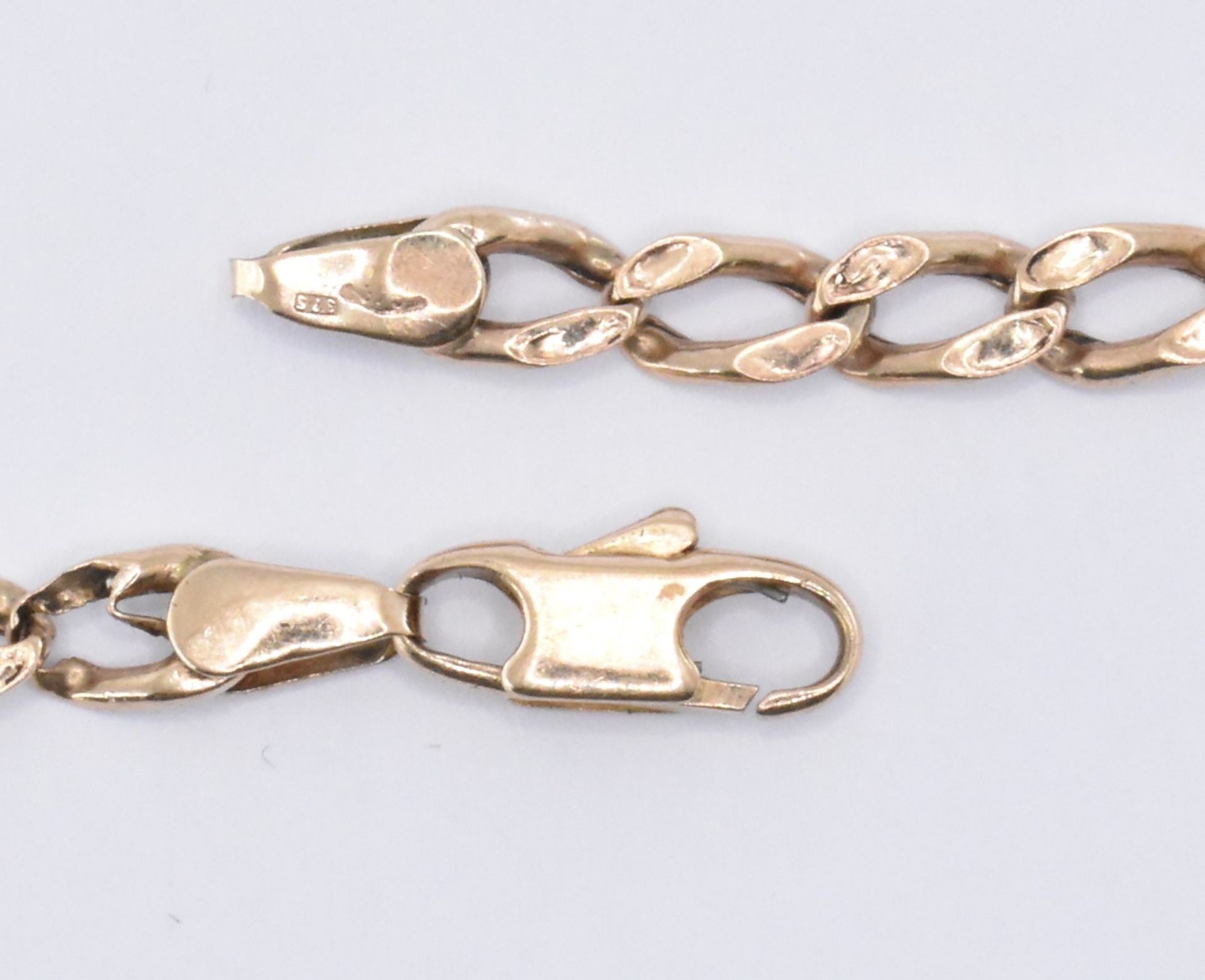 TWO 9CT GOLD BRACELETS INCLUDING GATELINK - Image 6 of 6