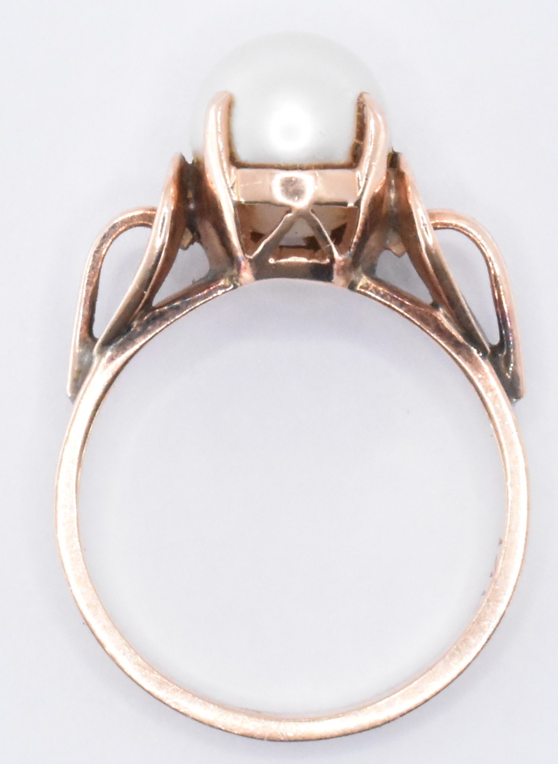 14CT GOLD & PEARL RING - Image 6 of 7