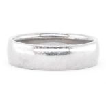 HALLMARKED PALLADIUM BAND RING