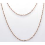 ROSE GOLD METAL NECKLACE CHAIN