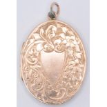 HALLMARKED 1919 9CT GOLD LOCKET PENDANT