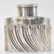 HALLMARKED SILVER EDWARDIAN TEA CADDY