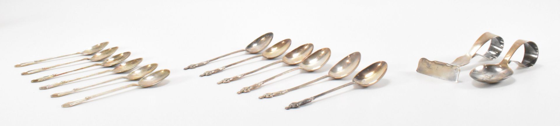HALLMARKED SILVER TEAPSOONS WITH BABY SPOON & PUSHER - Image 7 of 7