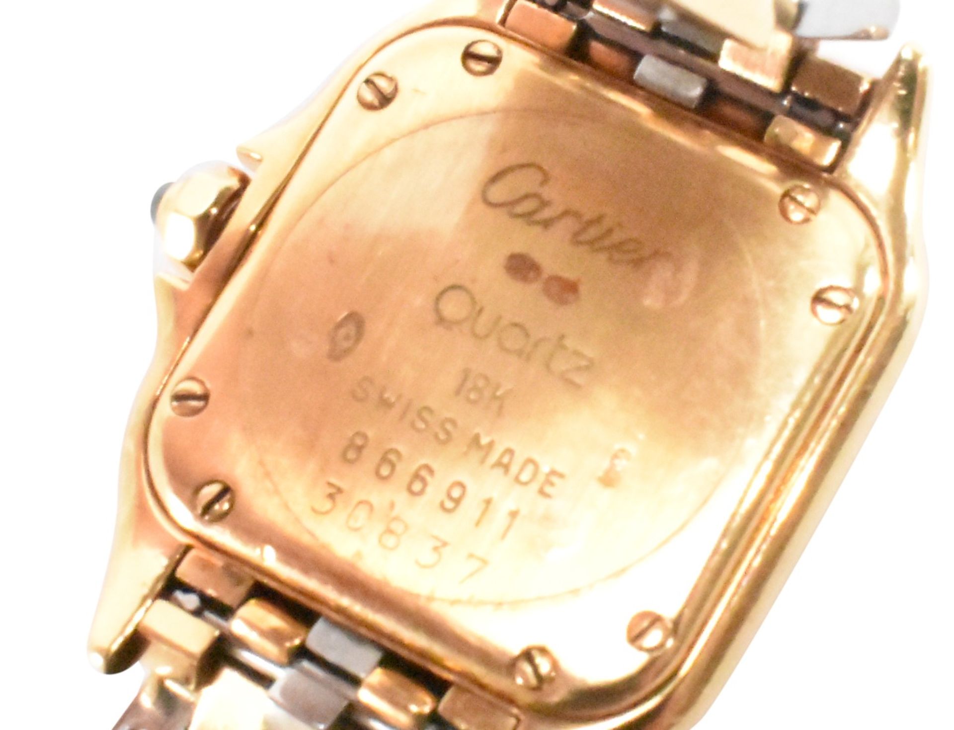 STEEL & GOLD CARTIER PANTHERE WRISTWATCH - Image 6 of 6