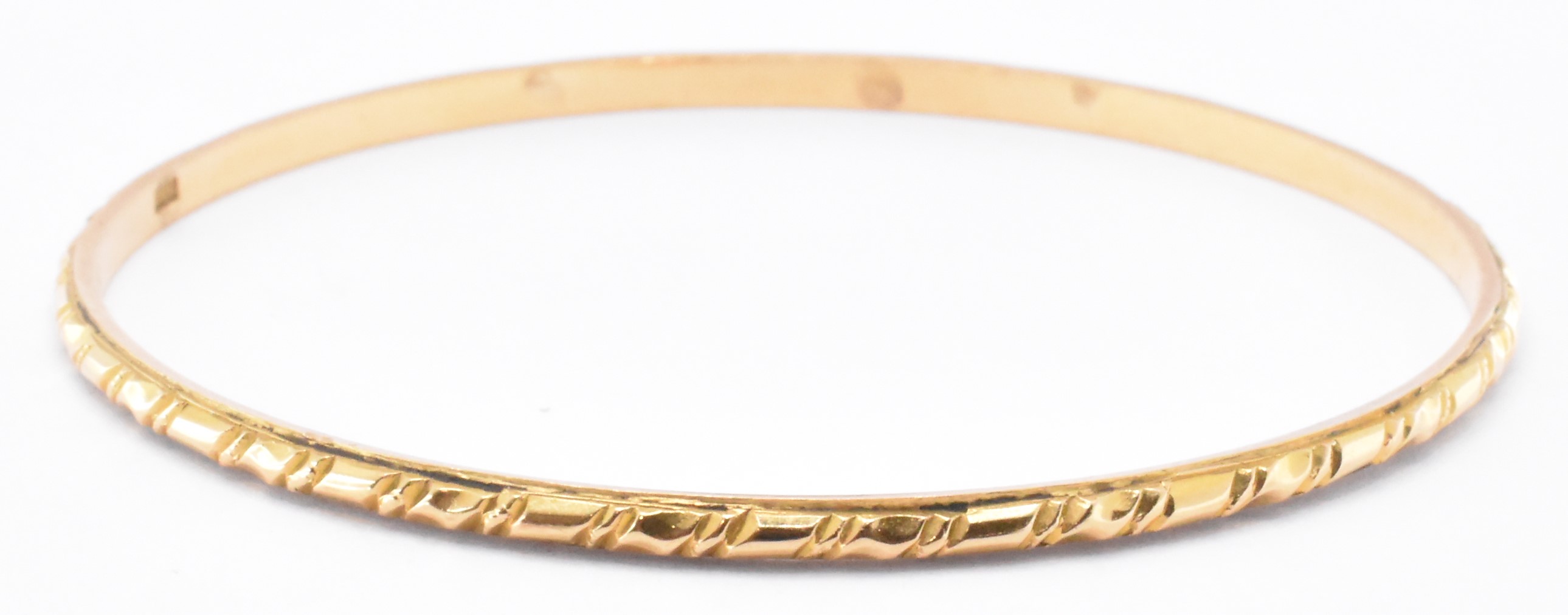 YELLOW METAL DOWRY BANGLE BRACELET - Image 3 of 5