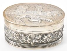 1920S DUTCH SILVER ORNAMENTAL BOX