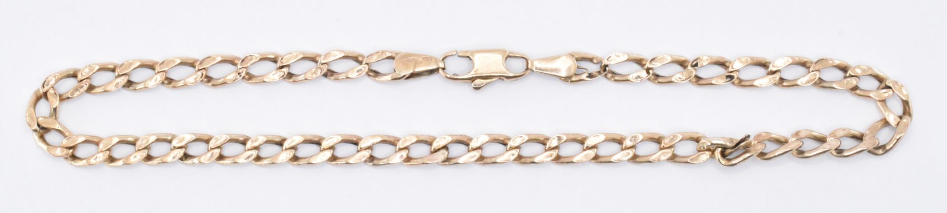 TWO 9CT GOLD BRACELETS INCLUDING GATELINK - Image 4 of 6